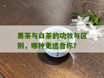 黑茶与白茶的功效与区别，哪种更适合你？