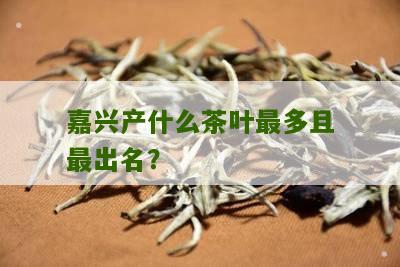 嘉兴产什么茶叶最多且最出名？