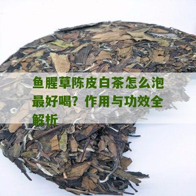 鱼腥草陈皮白茶怎么泡最好喝？作用与功效全解析