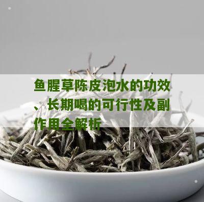 鱼腥草陈皮泡水的功效、长期喝的可行性及副作用全解析