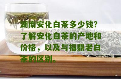 湖南安化白茶多少钱？了解安化白茶的产地和价格，以及与福鼎老白茶的区别。