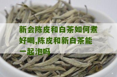 新会陈皮和白茶如何煮好喝,陈皮和新白茶能一起泡吗