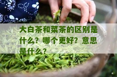 大白茶和菜茶的区别是什么？哪个更好？意思是什么？