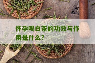 怀孕喝白茶的功效与作用是什么？