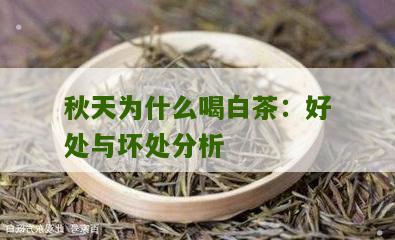 秋天为什么喝白茶：好处与坏处分析