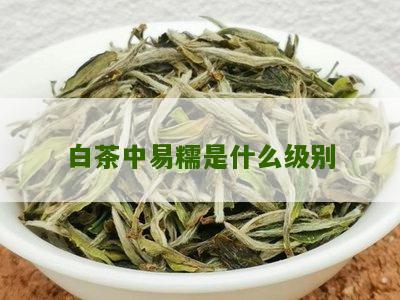 白茶中易糯是什么级别