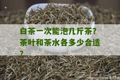 白茶一次能泡几斤茶？茶叶和茶水各多少合适？