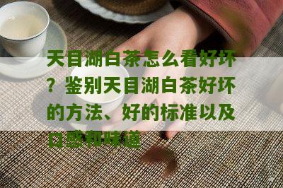 天目湖白茶怎么看好坏？鉴别天目湖白茶好坏的方法、好的标准以及口感和味道