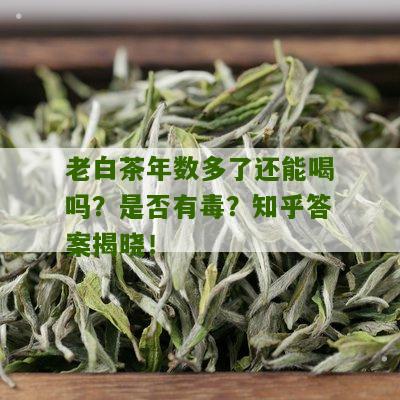 老白茶年数多了还能喝吗？是否有毒？知乎答案揭晓！