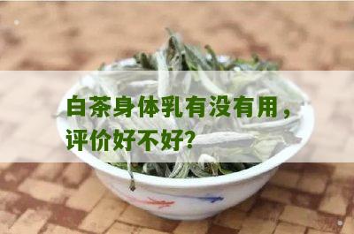 白茶身体乳有没有用，评价好不好？