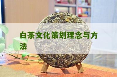 白茶文化策划理念与方法