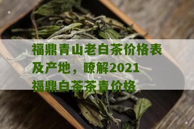 福鼎青山老白茶价格表及产地，瞭解2021福鼎白茶茶青价格