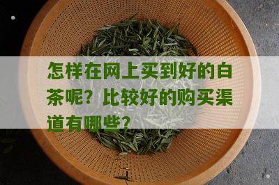 怎样在网上买到好的白茶呢？比较好的购买渠道有哪些？