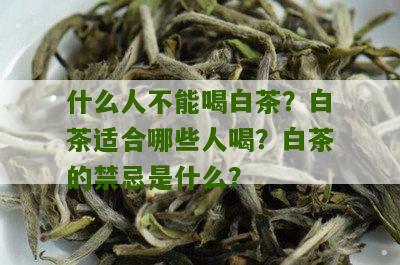 什么人不能喝白茶？白茶适合哪些人喝？白茶的禁忌是什么？