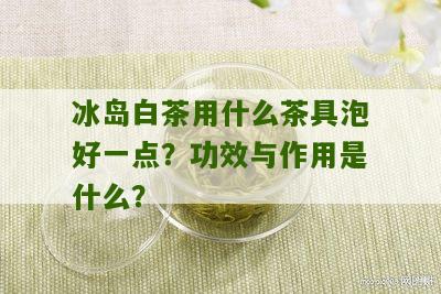 冰岛白茶用什么茶具泡好一点？功效与作用是什么？