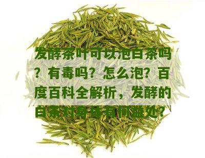 发酵茶叶可以泡白茶吗？有毒吗？怎么泡？百度百科全解析，发酵的白茶对身体有何益处？