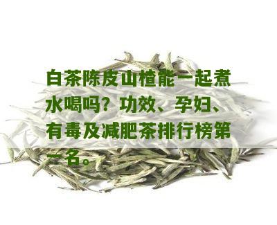 白茶陈皮山楂能一起煮水喝吗？功效、孕妇、有毒及减肥茶排行榜第一名。