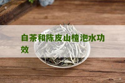 白茶和陈皮山楂泡水功效