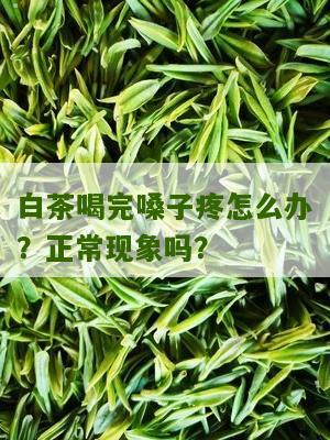 白茶喝完嗓子疼怎么办？正常现象吗？