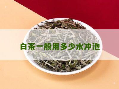 白茶一般用多少水冲泡