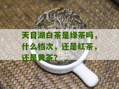 天目湖白茶是绿茶吗，什么档次，还是红茶，还是黄茶？