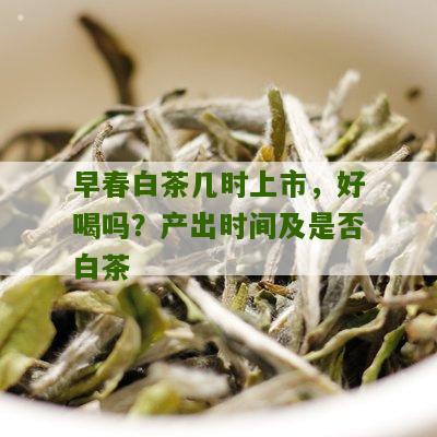 早春白茶几时上市，好喝吗？产出时间及是否白茶