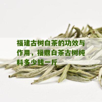 福建古树白茶的功效与作用，福鼎白茶古树纯料多少钱一斤