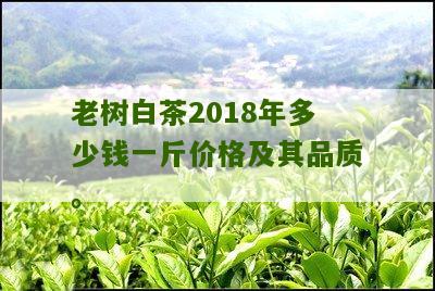 老树白茶2018年多少钱一斤价格及其品质。