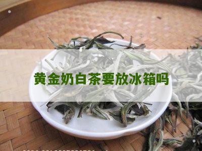 黄金奶白茶要放冰箱吗