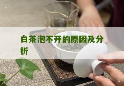 白茶泡不开的原因及分析