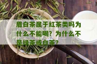 眉白茶属于红茶类吗为什么不能喝？为什么不是绿茶或白茶？