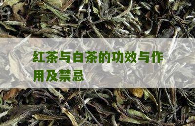 红茶与白茶的功效与作用及禁忌