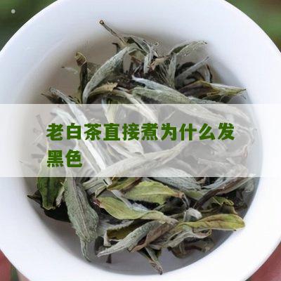 老白茶直接煮为什么发黑色