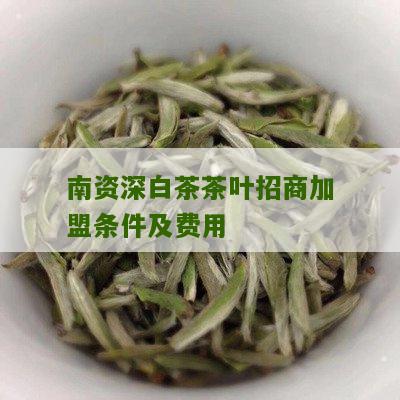 南资深白茶茶叶招商加盟条件及费用