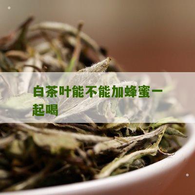 白茶叶能不能加蜂蜜一起喝