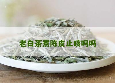 老白茶煮陈皮止咳吗吗