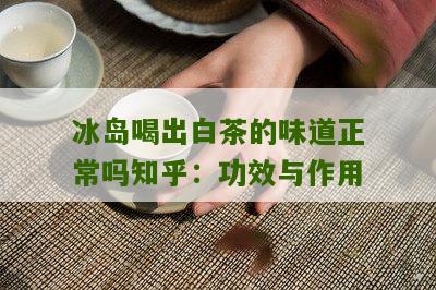 冰岛喝出白茶的味道正常吗知乎：功效与作用