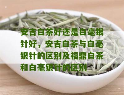 安吉白茶好还是白毫银针好，安吉白茶与白毫银针的区别及福鼎白茶和白毫银针的区别