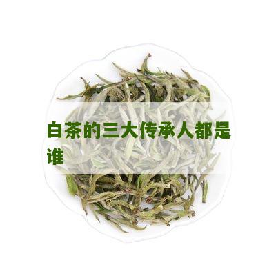 白茶的三大传承人都是谁