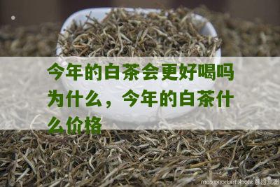 今年的白茶会更好喝吗为什么，今年的白茶什么价格