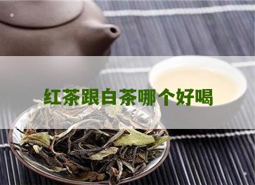 红茶跟白茶哪个好喝