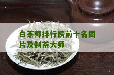 白茶师排行榜前十名图片及制茶大师