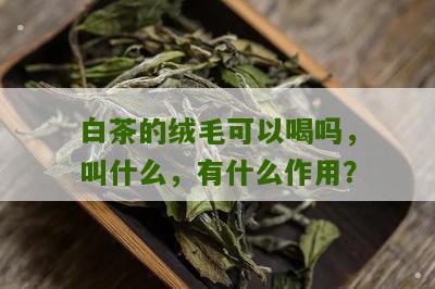 白茶的绒毛可以喝吗，叫什么，有什么作用？