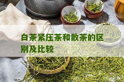 白茶紧压茶和散茶的区别及比较