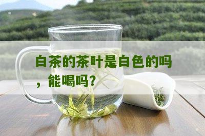 白茶的茶叶是白色的吗，能喝吗？