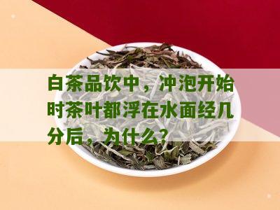 白茶品饮中，冲泡开始时茶叶都浮在水面经几分后，为什么？