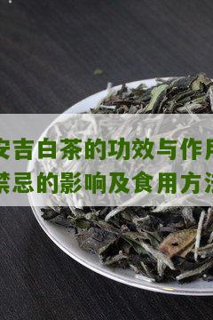 安吉白茶的功效与作用禁忌的影响及食用方法