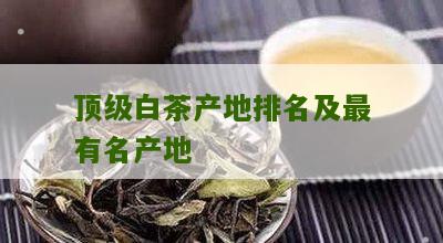 顶级白茶产地排名及最有名产地