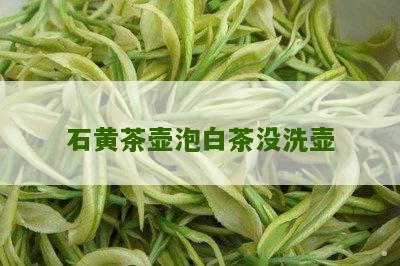 石黄茶壶泡白茶没洗壶