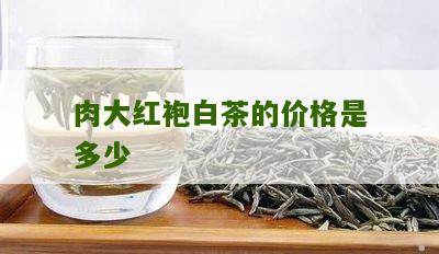 肉大红袍白茶的价格是多少